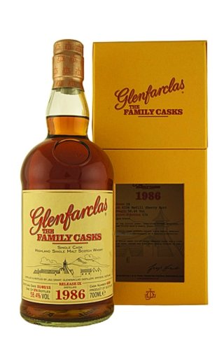 Гленфарклас 1986 Фемили Каскс 0.7 л фото виски Glenfarclas 1986 Family Casks 0,7 л