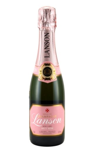 Лансон Розе Лейбл Брют Розе 0.375 л фото шампанское Lanson Rose Label Brut Rose 0,375 л