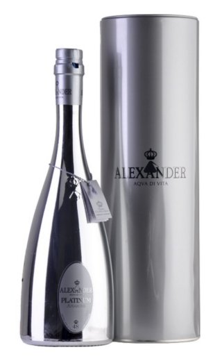 Граппа Alexander Aqva di Vita Platinum цена 0,7 л в коробке 4820