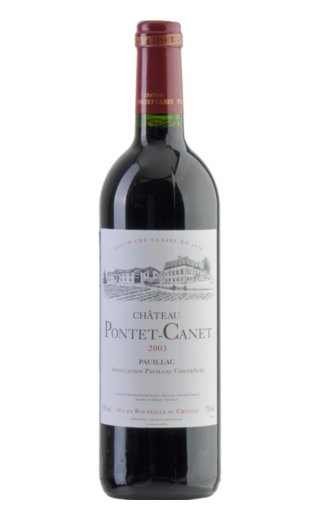 Шато Понте-Кане Пойак 5 Крю AOC 2003 0.75 л фото вино Chateau Pontet-Canet Grand Cru Classe 2003 0,75 л