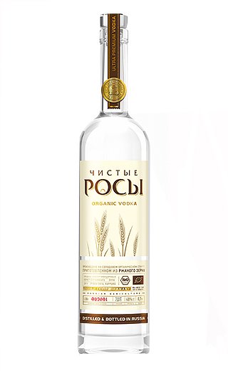 Водка Чистые Росы из ржаного зерна 0,5 л