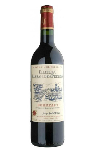 Жозеф Жануэкс Шато Баррай де Патр Бордо 2015 0.75 л фото вино Joseph Janoueix Chateau Barrail des Pretres Bordeaux 2015 0,75 л