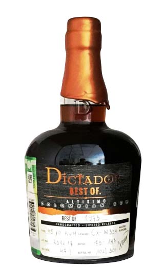 фото ром Dictador Best Of Altisimo 1973 0,7 л