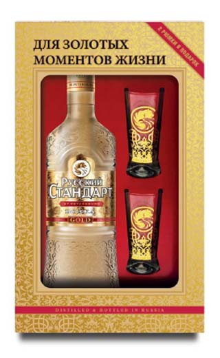 фото водка Russian Standard Gold 0,7 л