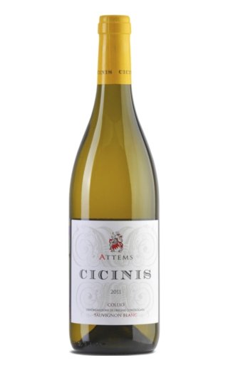 Аттемс Чичинис Совиньон Блан Коллио DOC 2015 0.75 л фото вино Attems Cicinis Sauvignon Blanc Collio DOC 2015 0,75 л