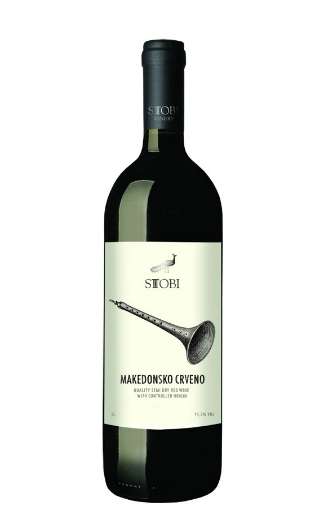Стоби Македонское Красное полусухое 1 л фото вино Stobi Makedonsko Crveno 1 л