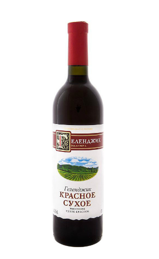 фото вино Gelendzhik Red Dry 0,75 л
