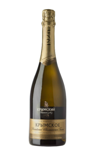 Игристое вино Российское Шампанское Крымское Полусухое 0,75 л