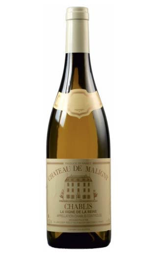 Жан Дюрюп Шато де Малини Шабли Ля Винь де ля Рен 0.75 л фото вино Jean Durup Chateau de Maligny Chablis La Vigne de la Reine 0,75 л