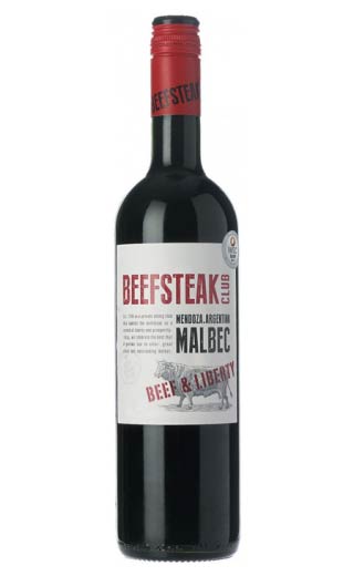 Бифстейк Клаб Стейк и Свобода Мальбек 2017 0.75 л фото вино Beefsteak Club Beef and Liberty Malbec 2017 0,75 л