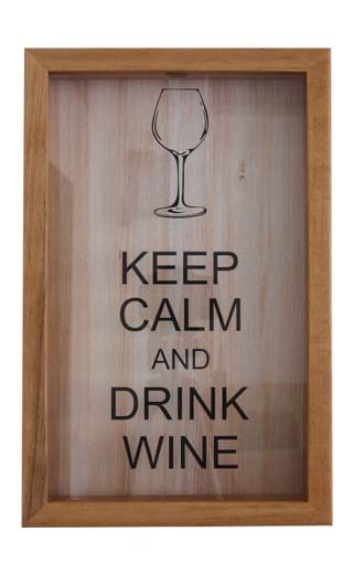 Копилка для винных пробок Keep Calm And Drink Wine Бук