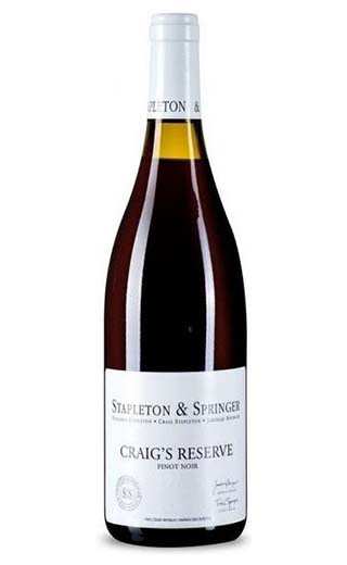 Степлетон Спрингер Пино Нуар Крейгс Резерв 2015 0.75 л фото вино Stapleton Springer Pinot Noir Craigs Reserve 2015 0,75 л