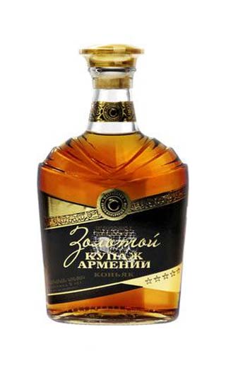 Коньяк Золотой Купаж Армении 5 Лет 0,5 л
