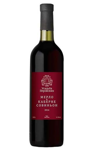 фото вино Usadba Perovskih Winery Merlot Cabernet Sauvignon 2014 0,75 л