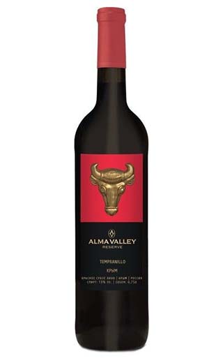Вино Альма Валлей Темпранильо Резерв 2014 0,75 л