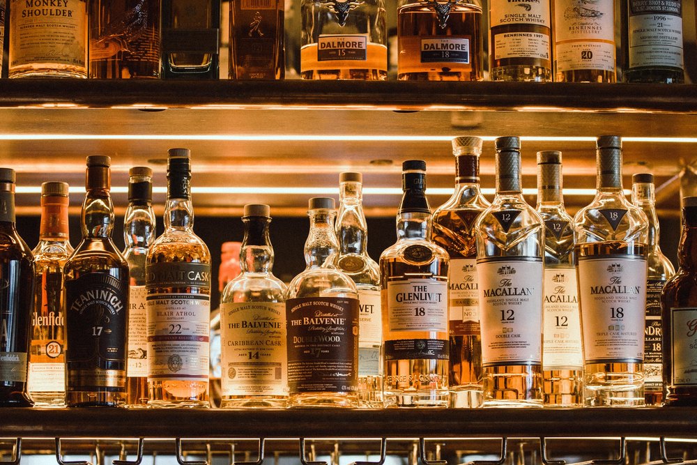 Виски в бутылках