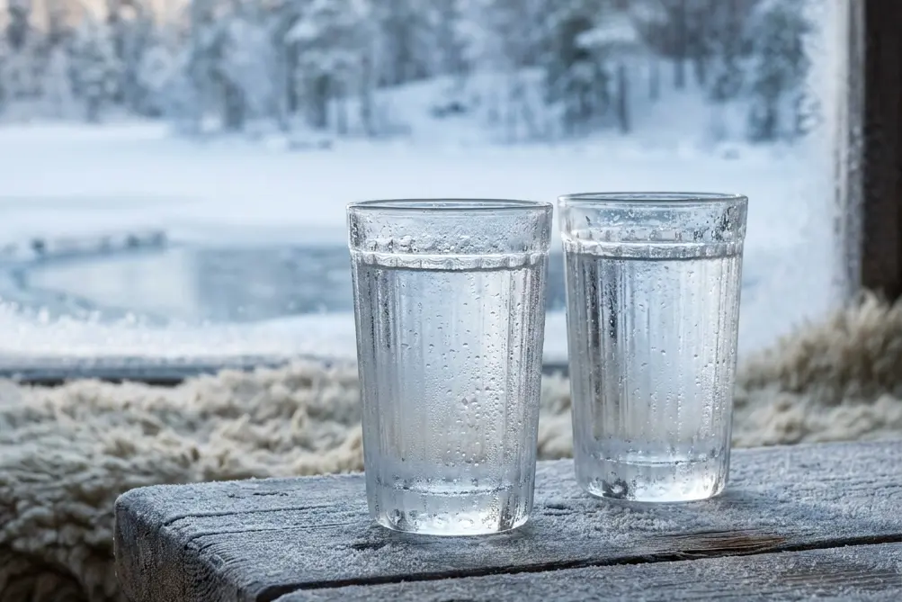 Водка в рюмках Рюмки с водкой