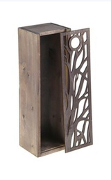 Пенал на 1 бут. с резной крышкой Серый