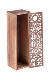 Пенал на 1 бут. с резной крышкой Венге