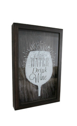 Копилка для винных пробок Save Water Drink Wine Венге Бокал