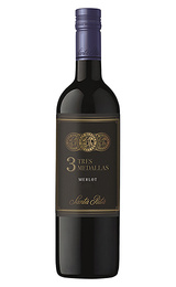 Вино Santa Rita 3 Tres Medallas Merlot 2016 0,75 л