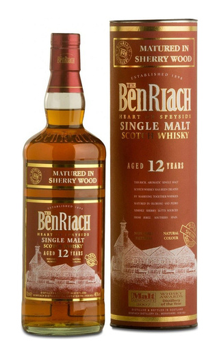 Бенриах 12 лет Шерри Мэйчурд 0.7 л фото виски Benriach 12 years Sherry Matured 0,7 л