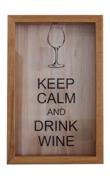 Копилка для винных пробок Keep Calm And Drink Wine Бук