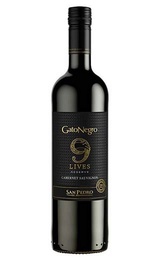 Вино San Pedro Gato Negro 9 Lives Cabernet Sauvignon Reserve 2018&nbsp;0,75&nbsp;л