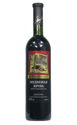 фото вино Skoliovin Mechka Kruv Red Semi-Sweet 0,75 л