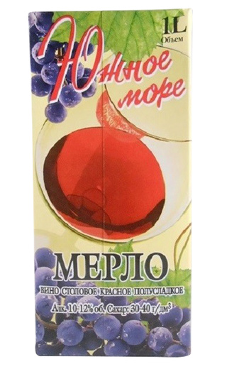 Вино Южное Море Мерло 1 л