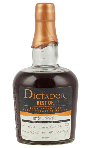 Ром Dictador Best Of Rum Style 1978 0,7 л