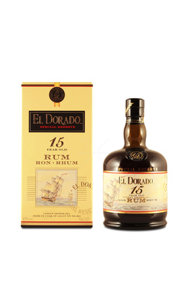Ром El Dorado 15 years old цена 0,7 л в коробке 7850 руб., купить