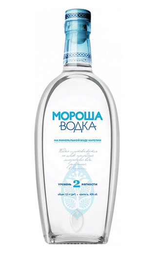 Мороша на минеральной воде карелии уровень мягкости № 2 0.5 л фото водка Morosha on mineral water Karelia level of softness № 2 0,5 л