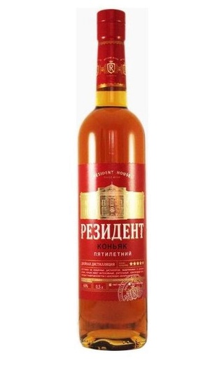 Коньяк Резидент 5 лет 0,5 л