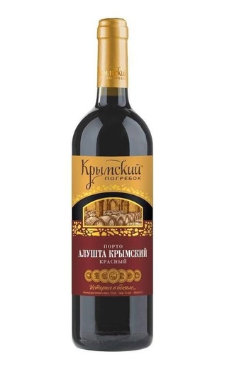 Крымский погребок Порто Алушта Крымский Красный 0.75 л фото вино Krymskiy pogrebok Porto Alushta Kryimskiy Red 0,75 л