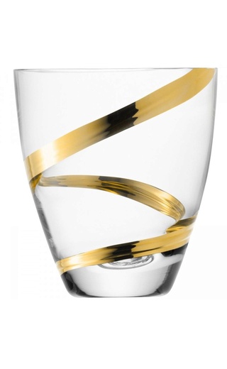 ЛСА Интернешнл Малика Гранд Тумблер Золотая Спираль 0.3 л фото LSA International Malika Grand Tumbler Gold Spiral 2 шт. 0,3 л