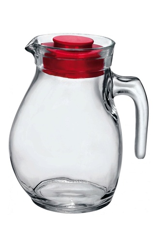 Бормиоли Рокко Сангрия Кувшин с красной крышкой 1.5 л фото Bormioli Rocco Sangria Jug With Red Cover 1,5 л