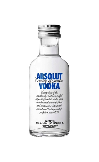фото водка Absolut 0,05 л