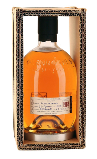 фото виски Glenrothes Single Speyside Malt 1984 0,7 л