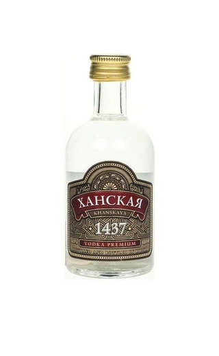 фото водка Khanskaya De Luxe Premium 0,05 л