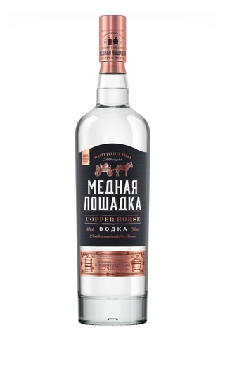 Медная Лошадка 0.7 л фото водка Copper Horse 0,7 л