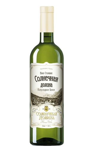 Солнечная Долина Белое Полусухое 0.75 л фото вино Solnechnaya Dolina White Semi Secco 0,75 л