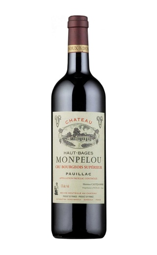 Шато О-Баж Монпелу 2015 Крю Буржуа Пойяк 0.75 л фото вино Chateau Haut-Bages Monpelou 2015 Cru Bourgeois Pauillac 0,75 л