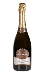 Игристое вино Массандра Белое Полусладкое 2018 0,75 л