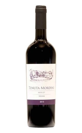 Тенута Мордини Мерло Тоскана 2015 0.75 л фото вино Tenuta Mordini Merlot Toscana 2015 0,75 л