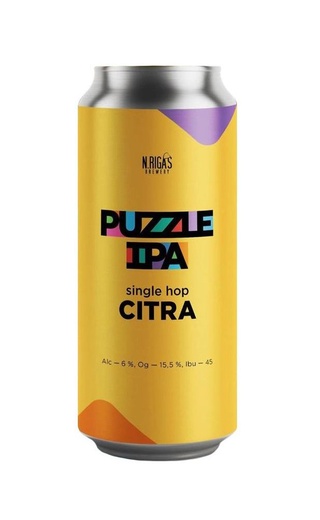 фото пиво New Riga's Brewery Puzzle IPA Citra 20&nbsp;шт. 0,45 л