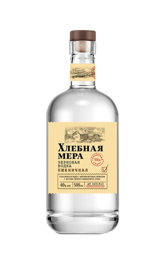 Хлебная мера Пшеничная 0.5 л фото водка Khlebnaya Mera Pshenichnaya 0,5 л