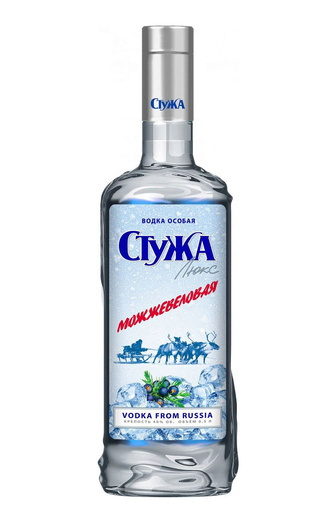 Стужа Люкс Можжевеловая 12 шт. 0.5 л фото водка Stuza Lux Mozhzhevelovaya 0,5 л