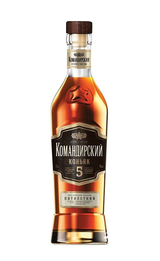 Командирский 5 лет 0.5 л фото коньяк Komandirskiy 5 Years Old 0,5 л