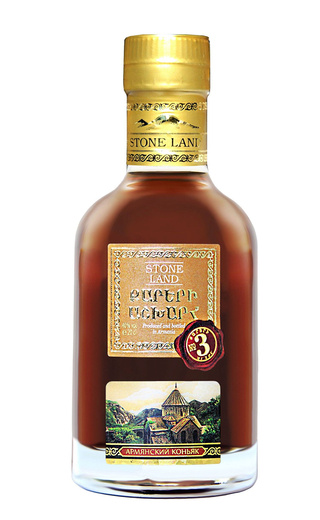 Страна Камней 3 года 0.2 л фото коньяк Stone Land 3 Years Old 0,2 л